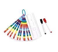 Ligne numérique - Jeux à additionner et jouets mathématiques effaçables double face avec anneau de rangement pour , filles, maison, crèche, école, jardin