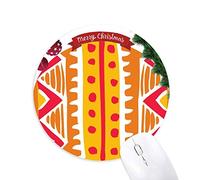 ligne orange totems civilisation antique établissement mexicain tapis de souris en caoutchouc de sapin de noël