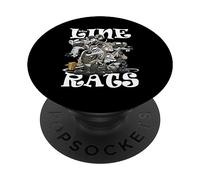 Ligne Rats Dessin Animé Naval Aviation Ligne Avion Capitaines PopSockets PopGrip Adhésif