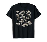 Ligne Squelette Dinosaure paléontologie Science fossile T-Shirt