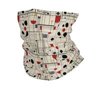 Lignes Bauhaus Imprimées Cache-Col Respirant Balaclava Étanche À La Poussière Headwrap pour Moto Extérieur Élastique Echarpe Gaiter
