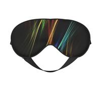 Lignes colorées Art Sommeil Eye Mas Design mis à jour Blocage de la lumière Nuit Eye Blinder Hommes Femmes Shift Travail Voyage