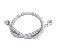 Lignes d'alimentation du robinet, 20 1/2 femelle x 1/2 Connecteur de robinet masculin 304 Ligne d'alimentation de toilette en acier inoxydable, tuyau 'évier résistant à chaleur et à fuite po