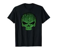 Lignes de Code Binaire crâne T-Shirt