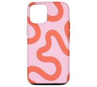 Lignes de Corail biologiques, Motif ondulé Abstrait Coque pour iPhone 12/12 Pro