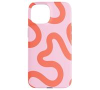 Lignes de Corail biologiques, Motif ondulé Abstrait Coque pour iPhone 15
