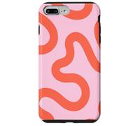 Lignes de Corail biologiques, Motif ondulé Abstrait Coque pour iPhone 7 Plus/8 Plus