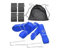 Lignes de délimitation de Volley-Ball Kit de Lignes délimitation Terrain Beach-Volley, polyvalentes 52,5 pi et 26,2(Blue)
