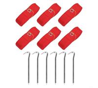 Lignes de délimitation de volleyball de plage avec piquets, 8 x 16 m, kit de marquage extérieur en nylon pour jeux professionnels et entraînement