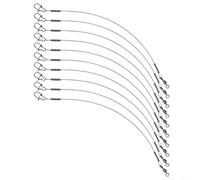 Lignes de pêche avec rouleau pivotant 10 pièces en fluorocarbone avec faible élasticité et haute résistance pour réussir la pêche (7 kg 15 cm)