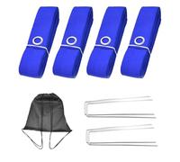 Lignes de terrain de volley-ball - Kit de marquage réglable - Équipement de sport de plein air - Accessoires de jeu à montage rapide - Bande de terrain de jeu - Configuration de la plage pour la