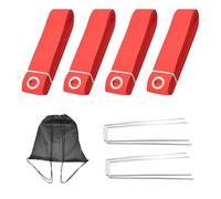 Lignes de volleyball de plage - Kit de marquage des limites de terrain extérieur réglable | Ensemble de ligne portable en polyester pour pelouse | Entraînement, compétition, jeu dans le jardin pour la