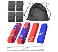 Lignes de volleyball pour - Ensemble portable pour délimiter les frontières, sangles réglables pour la disposition du terrain, pour un réglage précis du terrain, accessoire d'entraînement léger,