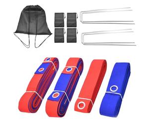 Lignes de volleyball sable - Kit de marquage d'extérieur - Lignes de marquage faciles à configurer - Accessoires de terrain de sport - Rangement portable pour équipement de plein air - Lignes de