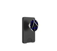 Lignes diagonales Bleu Roi audacieuses avec Accents Blancs PopSockets PopWallet pour MagSafe