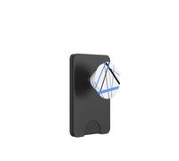 Lignes diagonales Bleues Moyennes avec Accents Noirs PopSockets PopWallet pour MagSafe