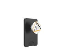 Lignes diagonales Orange pâle avec Accents Noirs PopSockets PopWallet pour MagSafe