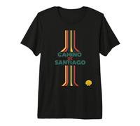 Lignes du Chemin de Saint-Jacques T-Shirt Haut de Gamme