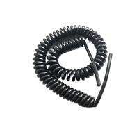 Lignes électriques en Spirale, Cordon d'alimentation à Ressort en Spirale, 2 cœurs 22awg, 4 cœurs 20awg, télescopique Noir, 2.5 à 10 mètres(2 Core 22awg 2.5 Meters)