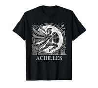 Lignes géométriques de la mythologie grecque d'Achille T-Shirt
