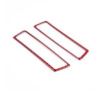 Lignes Intérieures Pour BMW Série 5 G60 G68 2024+ Autocollant De Couverture De Garniture De Sortie De Climatiseur De Pilier A De Voiture En Fibre De Carbone Souple(Rood)