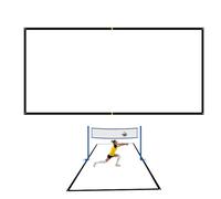 Lignes limites de volleyball - Corde de marquage de plat portable - Système de délimitation sport réglable - Lignes extérieures longues avec ancrage de serrage - Limites de justice visibles pour Beach