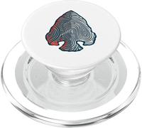 Lignes topographiques Motif Pointe de flèche randonnée Graphique rétro PopSockets PopGrip pour MagSafe