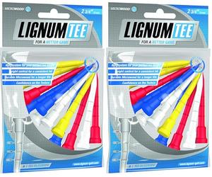 Lignum Tees 72 mm Tees Pack of 12 - Mix Neon
