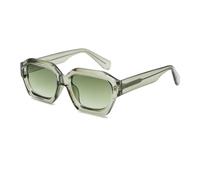 LIGOES Lunettes de soleil mode pour hommes femmes lunettes irrégulières monture CP lunettes de soleil classiques UV400 lunettes de soleil, vert