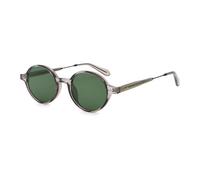 LIGOES Lunettes de soleil rétro pour hommes et femmes Lunettes de soleil rondes Lunettes de conduite Lunettes de conduite Lunettes de conduite Lunettes de conduite Lunettes UV 400, Gris avec vert