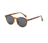 LIGOES Lunettes de soleil rondes pour hommes femmes UV400 lunettes de soleil mode lunettes de soleil CP cadre acétate temple, Motif : gris