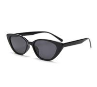 LIGOES Petites lunettes de soleil œil de chat TR90 polarisées UV400 Protection solaire, Noir