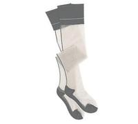 LIGSLN Bas de cuisse transparents à couture arrière - Haut contrasté - Talon cubain - Bas transparents pour femme, Gris bord gris, Taille unique