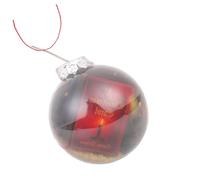 LIGSLN Cimier de sapin de Noël miniature transparent en acrylique robuste à suspendre pour la maison, le bureau, les vacances, les fêtes, décoration traditionnelle en forme de livre de chants