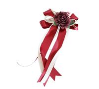 LIGSLN Élégante poignée de porte de voiture de mariage ruban décorations poignée de porte fleur bowknot décoration pour voiture de mariage et lieux de fête accessoires floraux