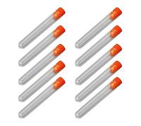 LIGSLN Lot de 10 tubes de rangement transparents pour aiguilles à broder, feutrer, aiguilles, travaux d'aiguille, couture