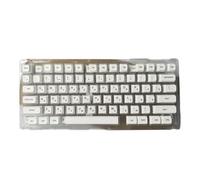 LIGSLN Lot de 120 touches blanches minimalistes pour clavier mécanique Langues russes