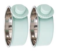 LIGSLN Lot de 2 gamelles à suspendre en acier inoxydable avec protection anti-déversement pour chiens actifs et chats résistants à l'oxydation 650 ml