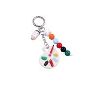 LIGSLN Porte-clés artistique initiale pour sac à main, palette, accessoires de voiture, sac à main, sac à dos, cadeaux esthétiques, porte-clés accessoires, Q1935 2