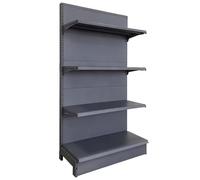 LIGUIEN Présentoir Gondole pour Supermarché, Capacité de 80 Kg/étagère avec Étagères Réglables, Grand Rayonnage Métallique Autoportant pour Épicerie, Usage Domestique et Commercial(L93cm/36.6in)