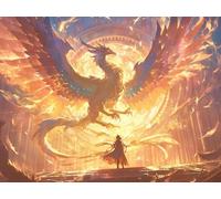 Liguolnn Diamond Painting Kit Adulte et Enfant, Diamant Painting Images Ronde Diamond Peinture, Phoenix abstrait 5D DIY Cristal Débutant Art Set, Strass Point de Croix Décoration Murale 40x50cm E-74