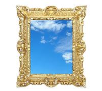 LIGUORO SHOP Miroir rectangulaire avec cadre de style baroque vénitien imitation vintage Shabby Chic 45 x 37 cm (Or)