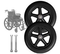 LIGUOYI 2 Mcx Roulette Avant De Fauteuil Roulant, Roues De Remplacement Diamètre 150/170/190mm, Capacité De Charge De 4 200 Oz Roue De Caoutchouc Antidérapant pour Fauteuil Roulant, Solide