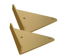 LIGUOYI 2 Pcs Support D'étagère Murale pour Invisibles Fixation丨Équerre Métal Robuste丨Equerre Étagère Invisible丨avec Fixées Visses Et Chevilles丨Équerre Étagère De Cuisine Stylées