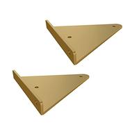 LIGUOYI 2Pcs Equerre D'étagere en Fer Forgé, Supports Étagères Flottante Invisibles, pour Chambre Cuisine Salle De Bain Boutique Atelier, avec Vis, Triangle Équerre Étagère