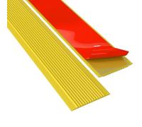 LIGUOYI Antidérapant Bande pour Escaliers Marches, Autoadhésif 5 M, 10 M Profilé pour Nez De Marche Matériau PVC Flexible Nez De Marche Strié pour Intérieure Et Extérieure(Yellow,10cmx10m)