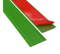 LIGUOYI Antidérapant Bande pour Escaliers Marches, Autoadhésif 5 M, 10 M Profilé pour Nez De Marche Matériau PVC Flexible Nez De Marche Strié pour Intérieure Et Extérieure(Green,8cmx10m)
