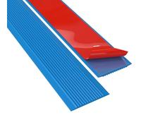 LIGUOYI Antidérapant Bande pour Escaliers Marches, Autoadhésif 5 M, 10 M Profilé pour Nez De Marche Matériau PVC Flexible Nez De Marche Strié pour Intérieure Et Extérieure(Blue,10cmx5m)