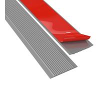 LIGUOYI Antidérapant Bande pour Escaliers Marches, Autoadhésif 5 M, 10 M Profilé pour Nez De Marche Matériau PVC Flexible Nez De Marche Strié pour Intérieure Et Extérieure(Gray,4cmx10m)