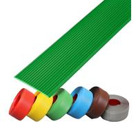 LIGUOYI Bandes Antidérapantes pour Escaliers Autoadhésif Nez De Marche PVC Longueurs 5 M Et 10 M Cornière pour Escaliers, Tapis D'escalier Antidérapantes pour Marches Et Rampes(Green,8cmx10m)
